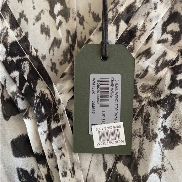 ALL SAINTS Sheril Printed Crossover Top NWT Size S - Picture 8 of 8